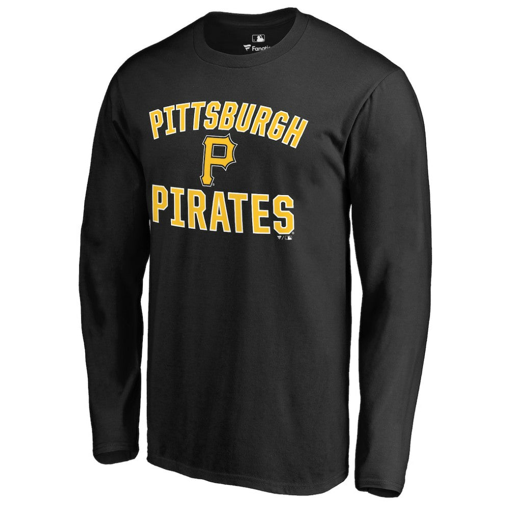 Pittsburgh Pirates Victory Arch Long Sleeve T-Shirt - Black - MLB Sale