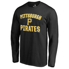 Pittsburgh Pirates Victory Arch Long Sleeve T-Shirt - Black - MLB Sale