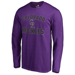 Colorado Rockies Victory Arch Long Sleeve T-Shirt - Purple - MLB on Sale