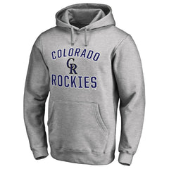 Colorado Rockies Victory Arch Pullover Hoodie - Ash - MLB Discount