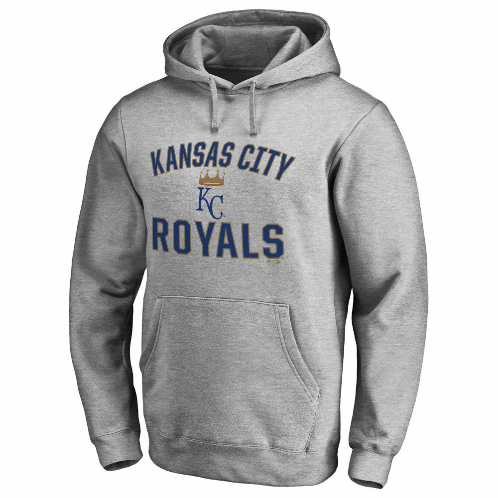 Kansas City Royals Victory Arch Pullover Hoodie - Ash - MLB Online