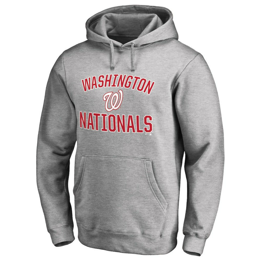 Washington Nationals Victory Arch Pullover Hoodie - Ash - MLB Online