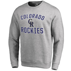 Colorado Rockies Victory Arch Pullover Sweatshirt - Ash - MLB Discount