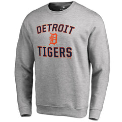 Detroit Tigers Victory Arch Pullover Sweatshirt - Ash - MLB Lifestyle