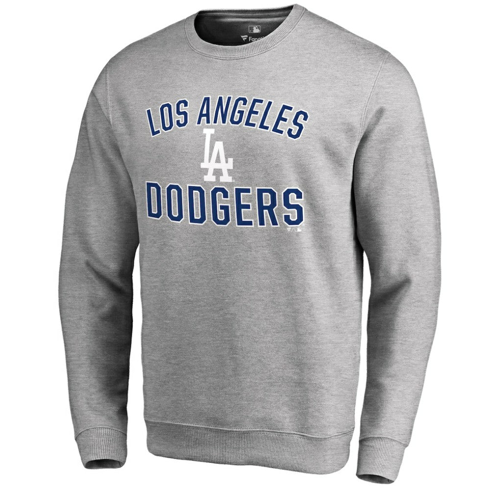 Los Angeles Dodgers Victory Arch Pullover Sweatshirt - Ash - MLB Discount