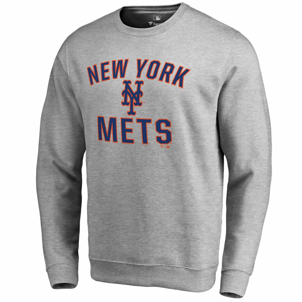 New York Mets Victory Arch Pullover Sweatshirt - Ash - MLB on Sale