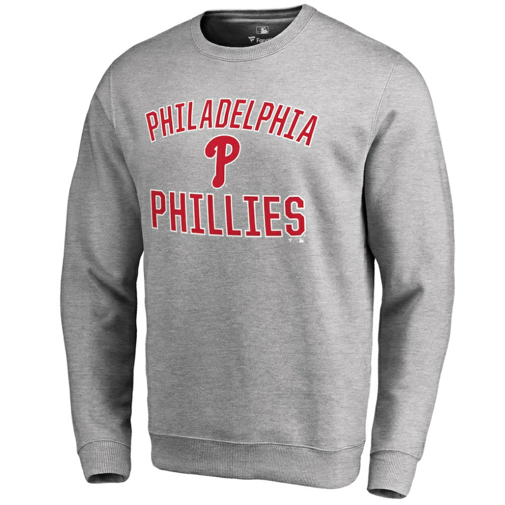 Philadelphia Phillies Victory Arch Pullover Sweatshirt - Ash - MLB Online