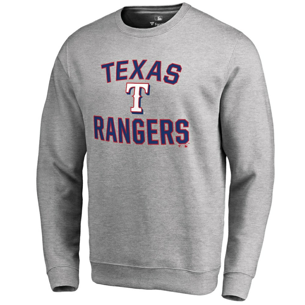 Texas Rangers Victory Arch Pullover Sweatshirt - Ash - MLB Online