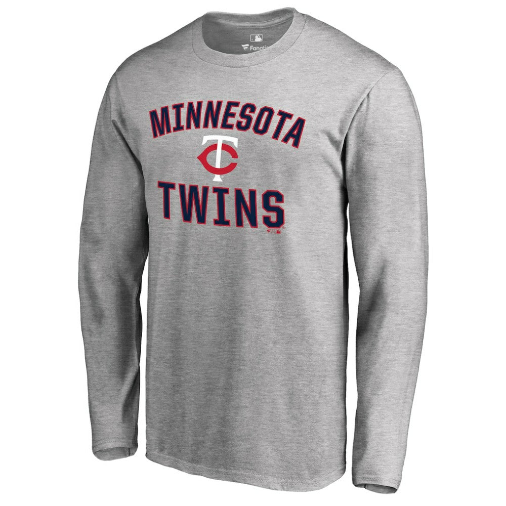 Minnesota Twins Victory Arch Long Sleeve T-Shirt - Ash - MLB Online