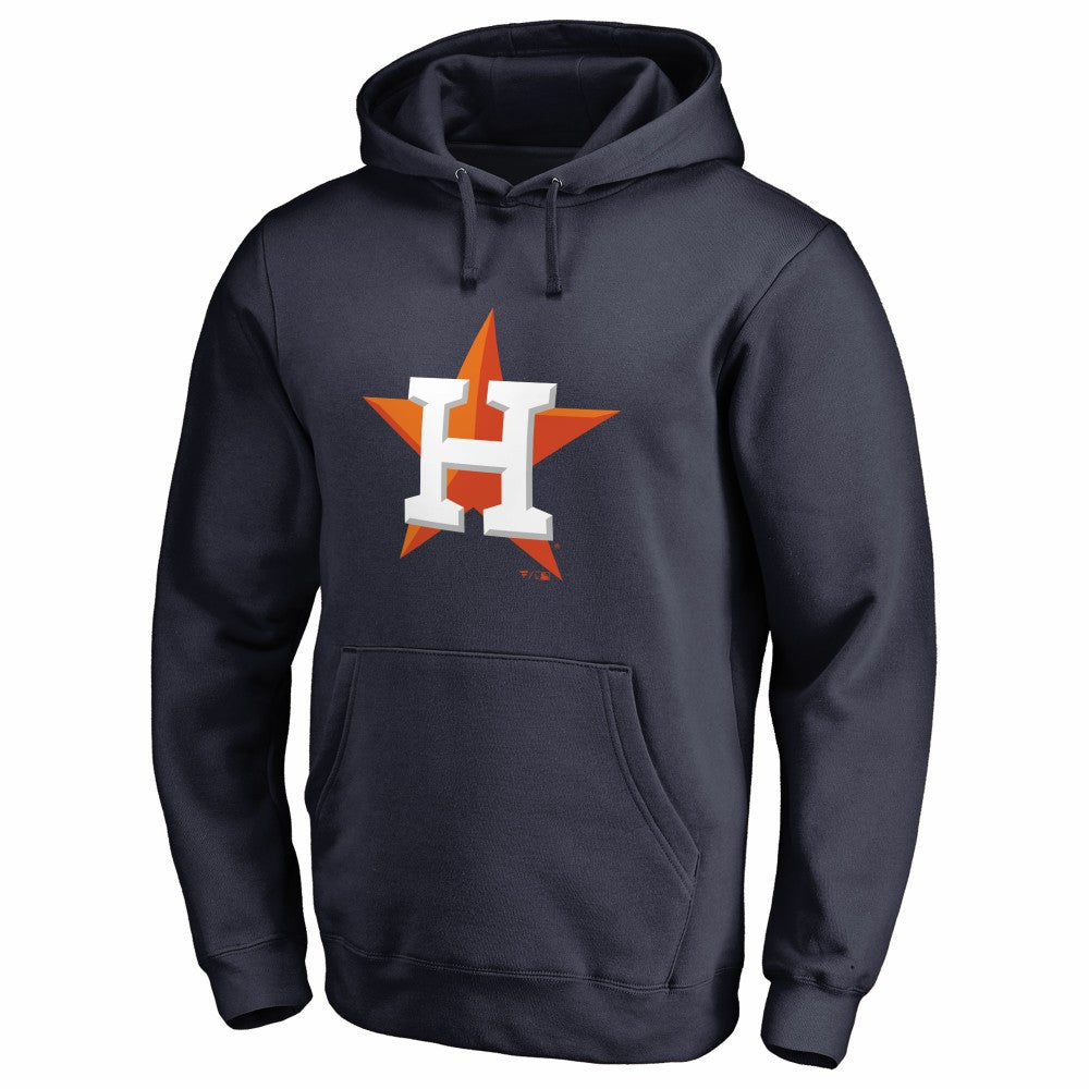 Houston Astros Official Logo Fitted Pullover Hoodie - Navy - MLB on Sale