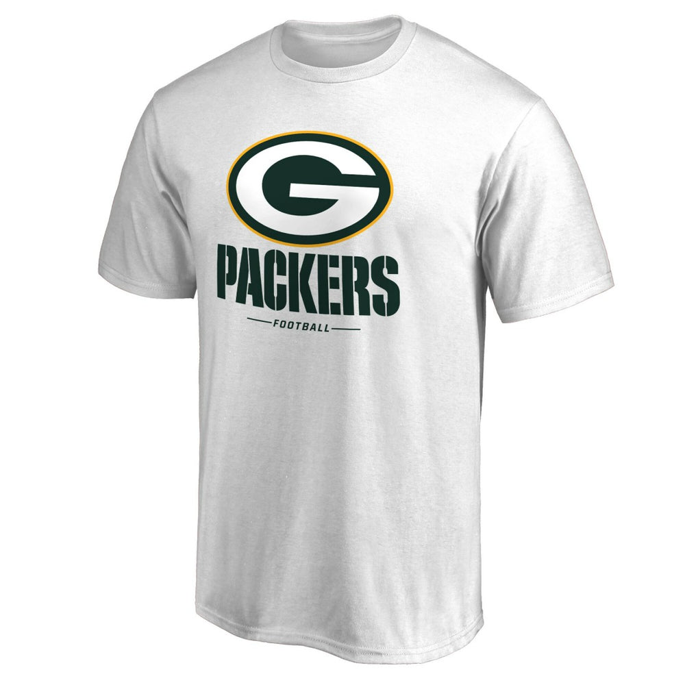 Green Bay Packers Team Lockup 2 T-Shirt White