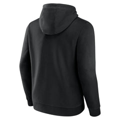 Cincinnati Reds Official Logo Fitted Pullover Hoodie - Black - MLB Lifestyle
