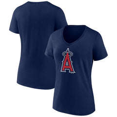 Los Angeles Angels Women's Secondary Color Primary Logo T-Shirt - Navy - MLB Online