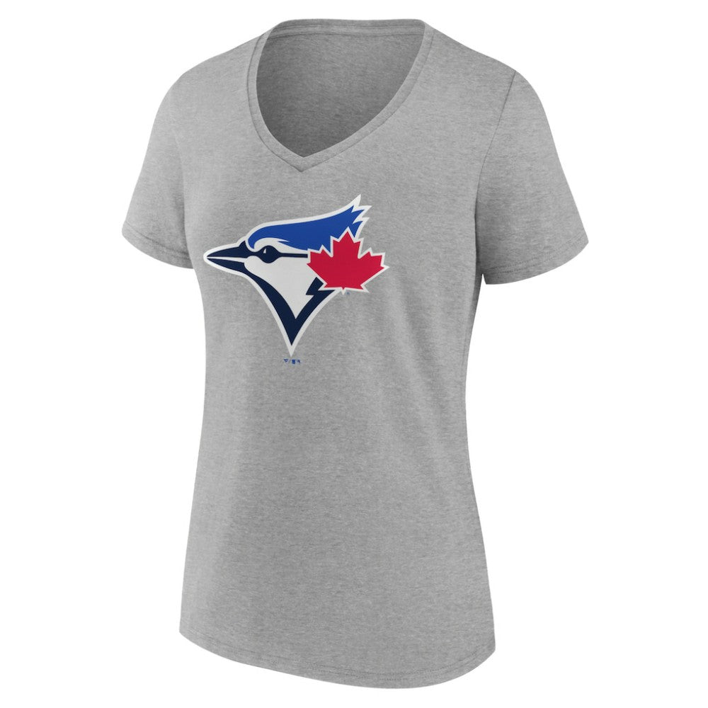 Toronto Blue Jays Women's Secondary Color Primary Logo T-Shirt - Ash - MLB Online