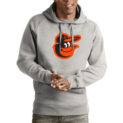 Baltimore Orioles Antigua Victory Pullover Hoodie - Heathered Gray - MLB Online