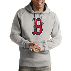Boston Red Sox Antigua Victory Pullover Hoodie - Heathered Gray - MLB Discount