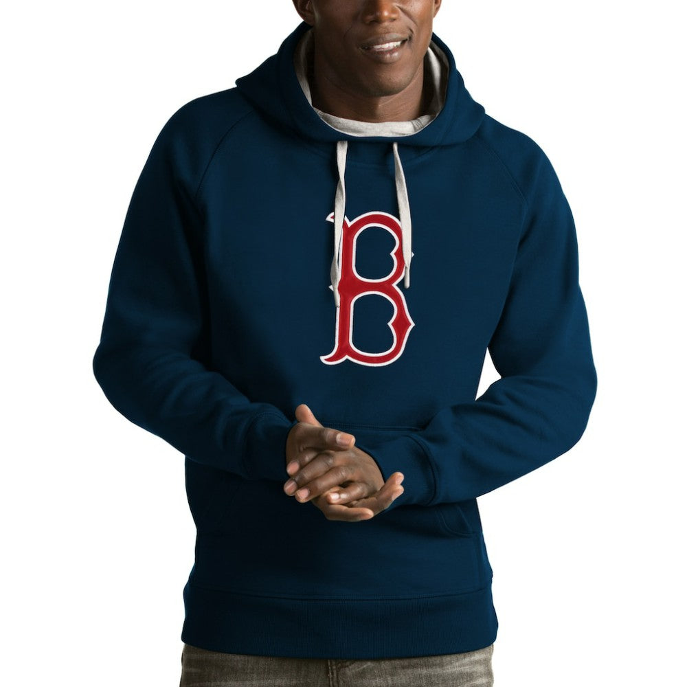 Boston Red Sox Antigua Victory Pullover Hoodie - Navy - MLB Discount