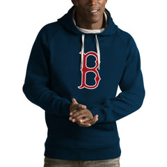 Boston Red Sox Antigua Victory Pullover Hoodie - Navy - MLB Discount