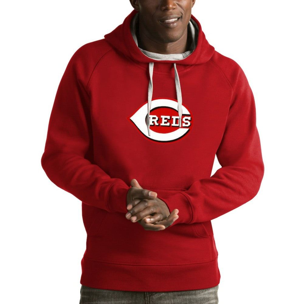 Cincinnati Reds Antigua Victory Pullover Hoodie - Red - MLB Online