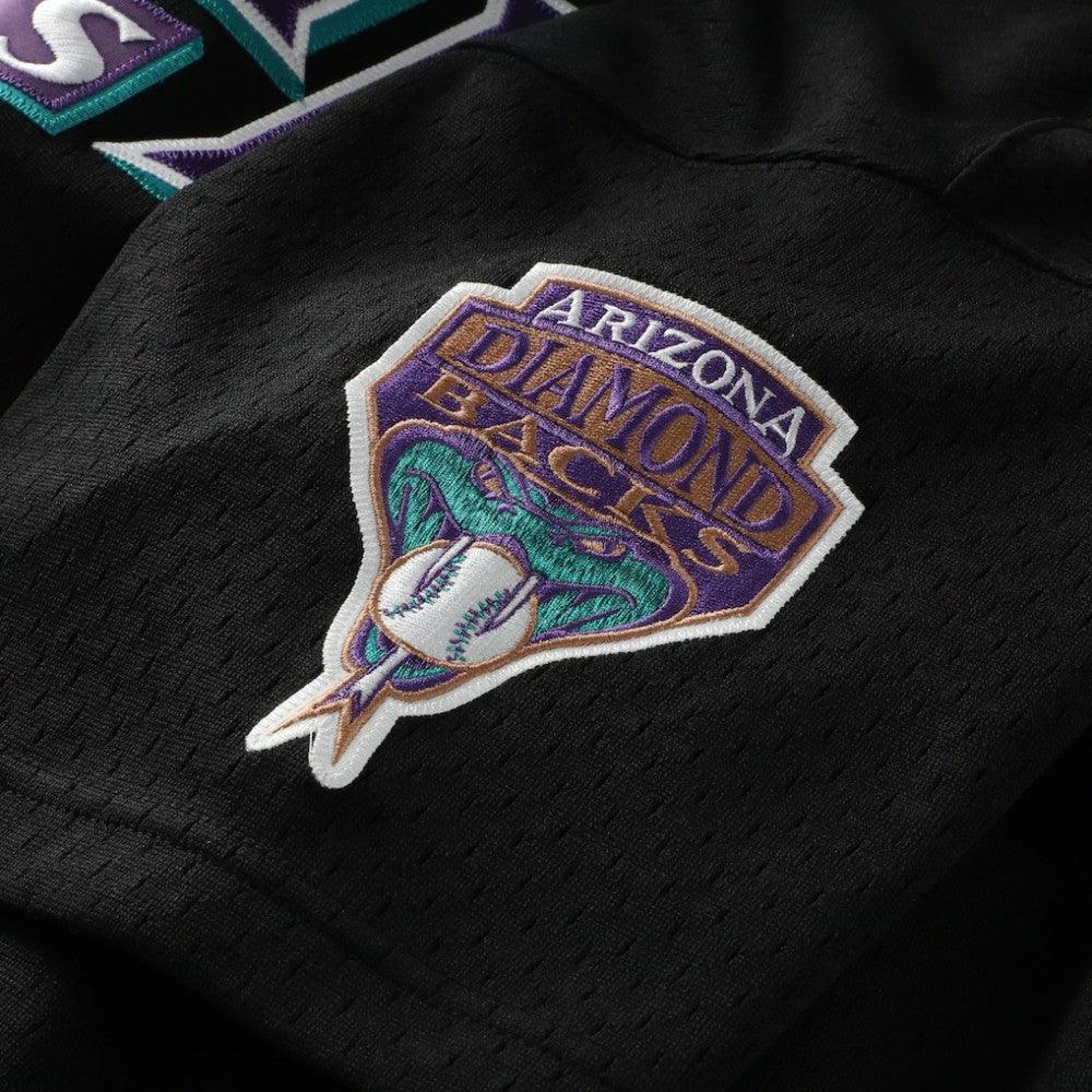 Randy Johnson Arizona Diamondbacks Mitchell & Ness Cooperstown Collection Mesh Batting Practice Button-Up Jersey - Black - Mitchell & Ness Discount