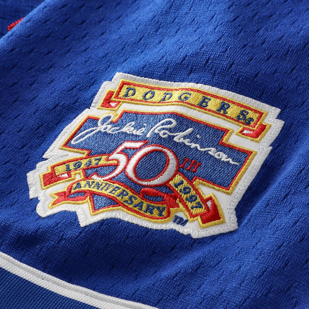 Mike Piazza Los Angeles Dodgers Mitchell & Ness Cooperstown Collection Mesh Batting Practice Button-Up Jersey - Royal - Mitchell & Ness on Sale