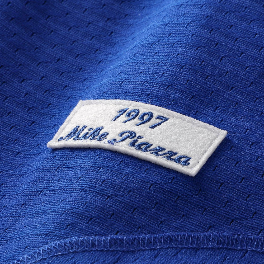 Mike Piazza Los Angeles Dodgers Mitchell & Ness Cooperstown Collection Mesh Batting Practice Button-Up Jersey - Royal - Mitchell & Ness on Sale