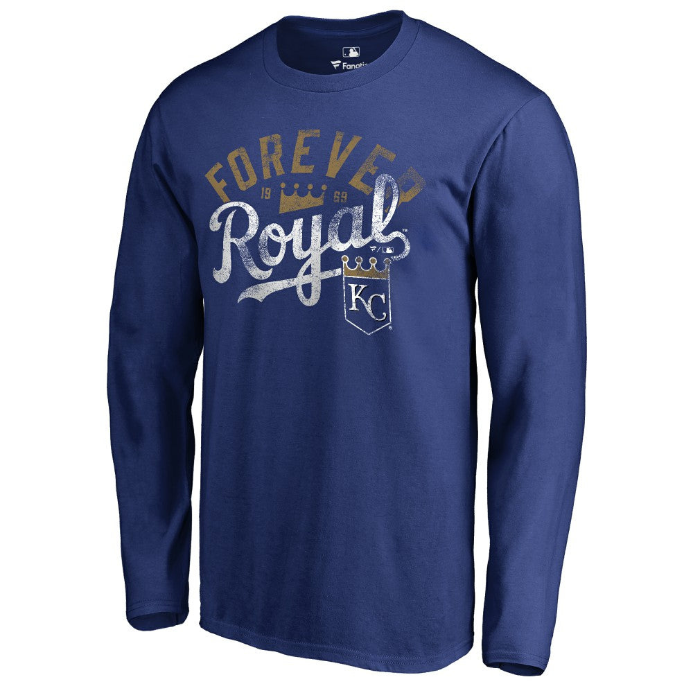 Kansas City Royals Hometown Collection Forever Royal Long Sleeve T-Shirt - Royal - MLB Discount
