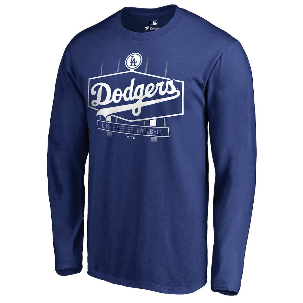 Los Angeles Dodgers Hometown Collection Scoreboard Long Sleeve T-Shirt - Royal - MLB Discount