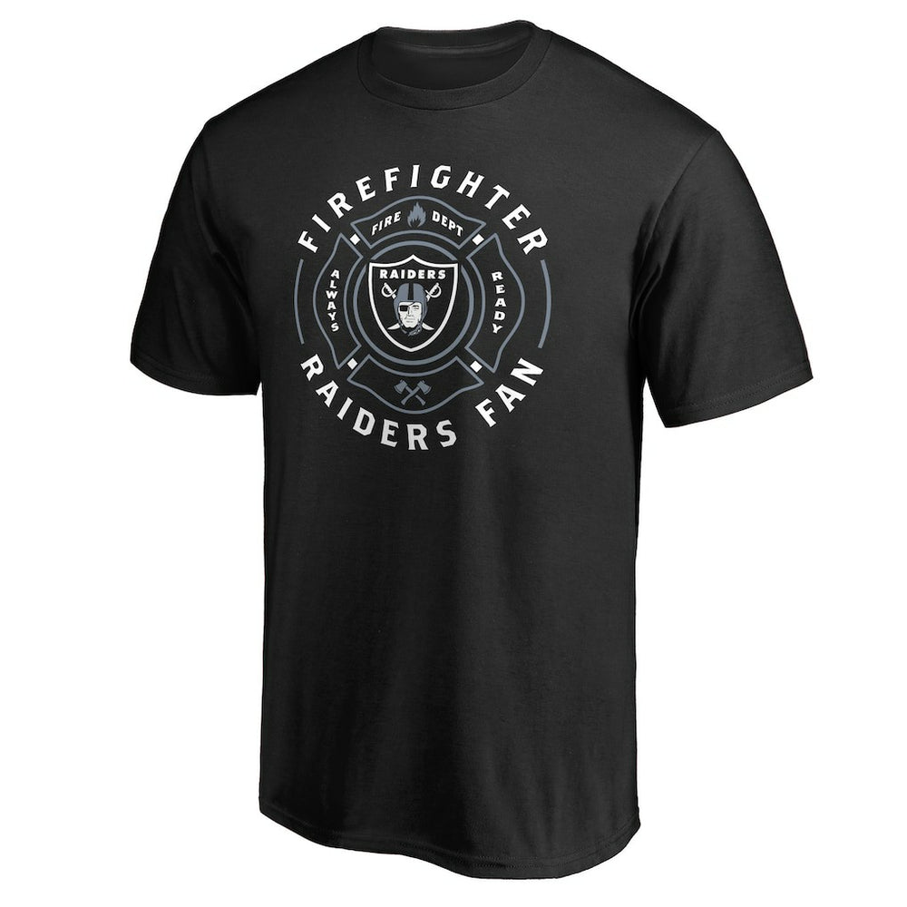 Las Vegas Raiders Black Firefighter T-Shirt