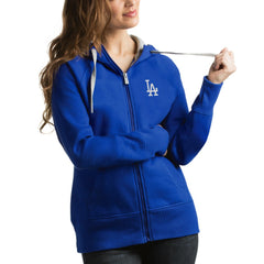 Los Angeles Dodgers Antigua Women's Victory Full-Zip Hoodie - Royal - MLB on Sale