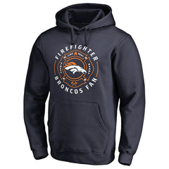 Denver Broncos Firefighter Pullover Hoodie Navy