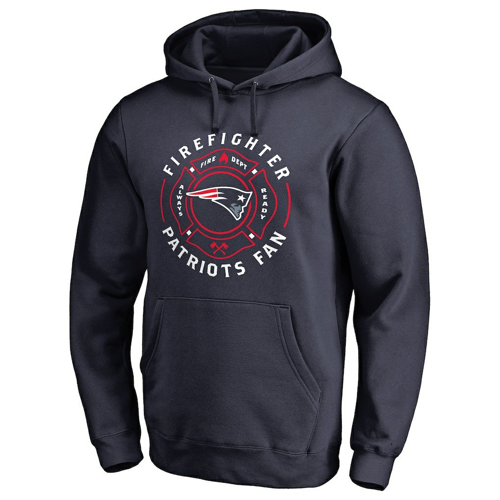 New England Patriots Firefighter Pullover Hoodie Navy