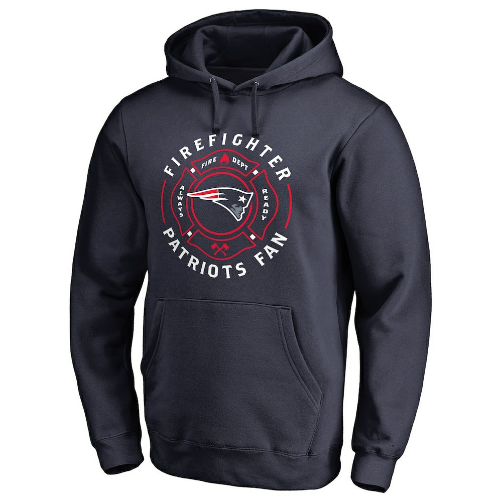 New England Patriots Firefighter Pullover Hoodie Navy