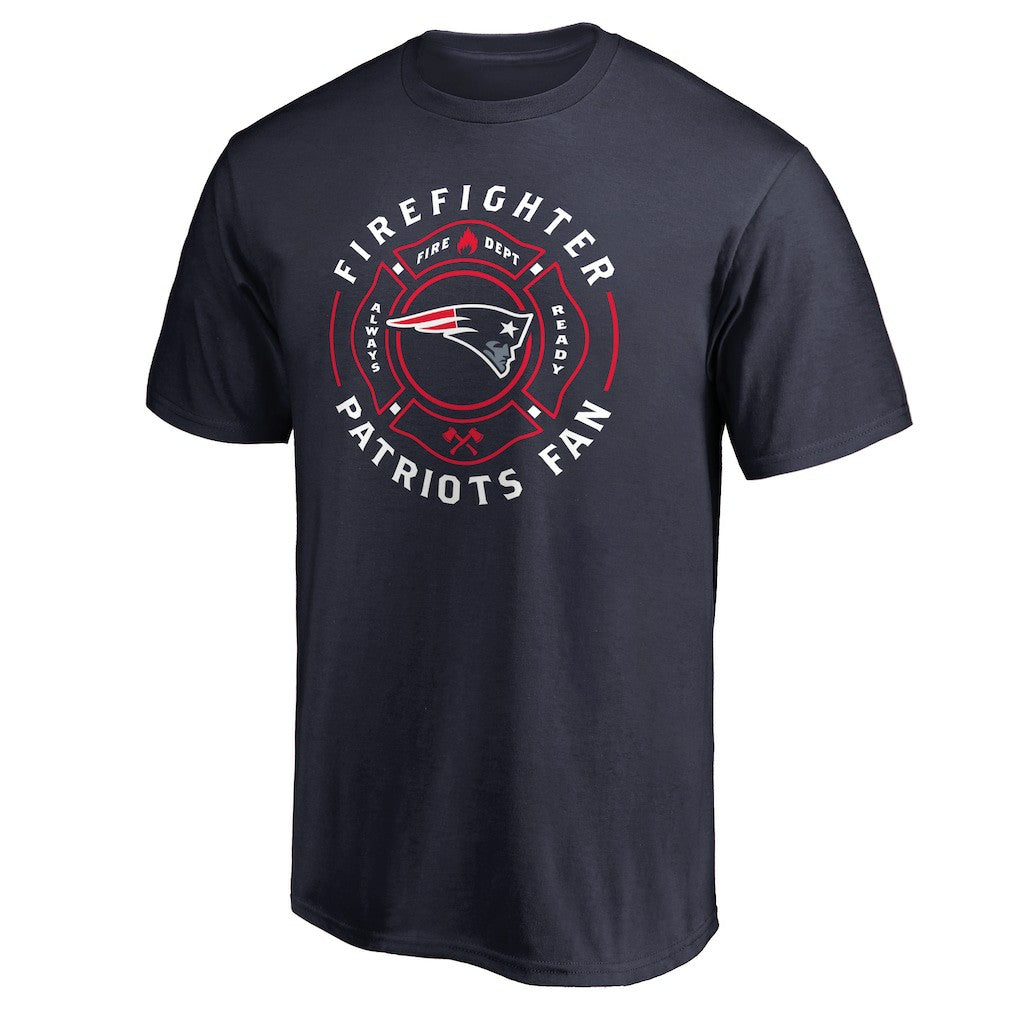 New England Patriots Firefighter T-Shirt Navy