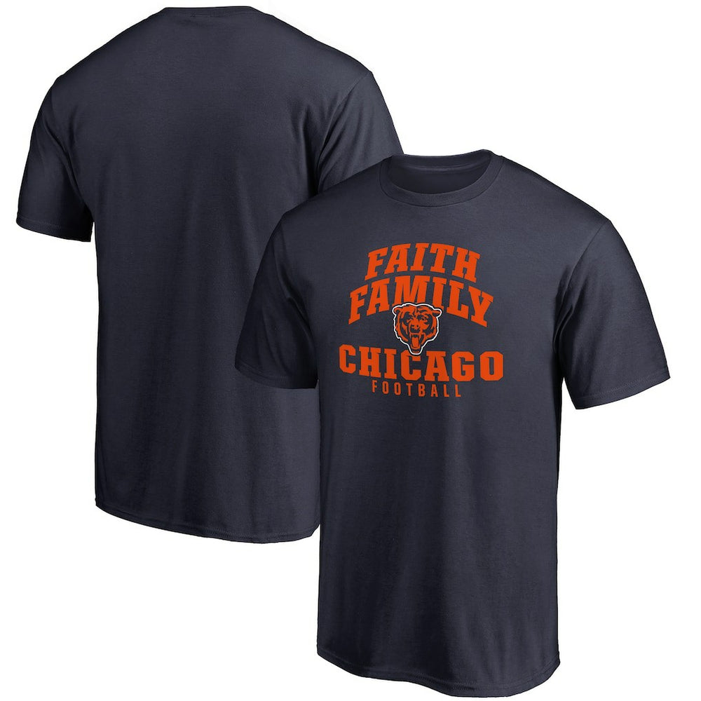 Chicago Bears Faith Family T-Shirt Navy