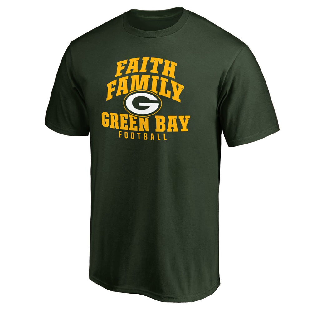 Green Bay Packers Faith Family T-Shirt Green