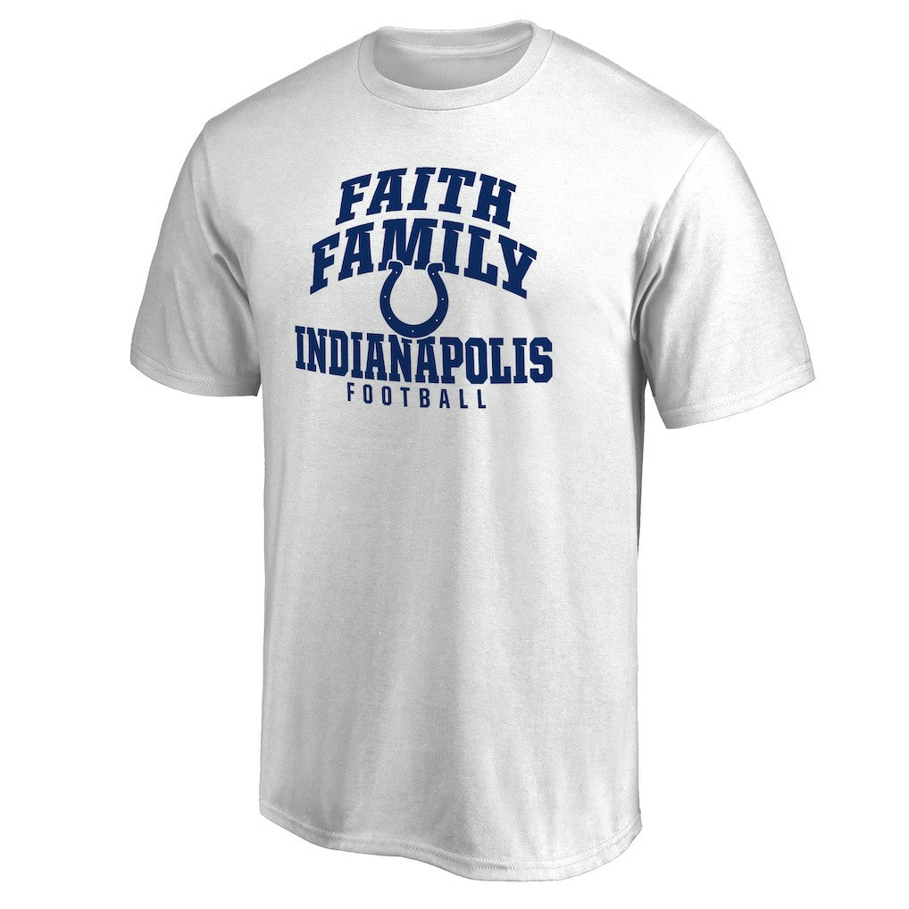 Indianapolis Colts Faith Family T-Shirt White