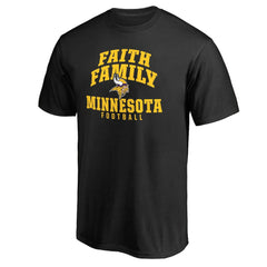 Minnesota Vikings Faith Family T-Shirt Black