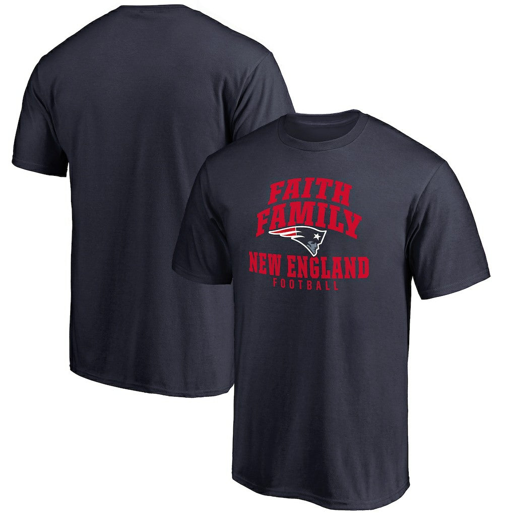 New England Patriots Faith Family T-Shirt Navy