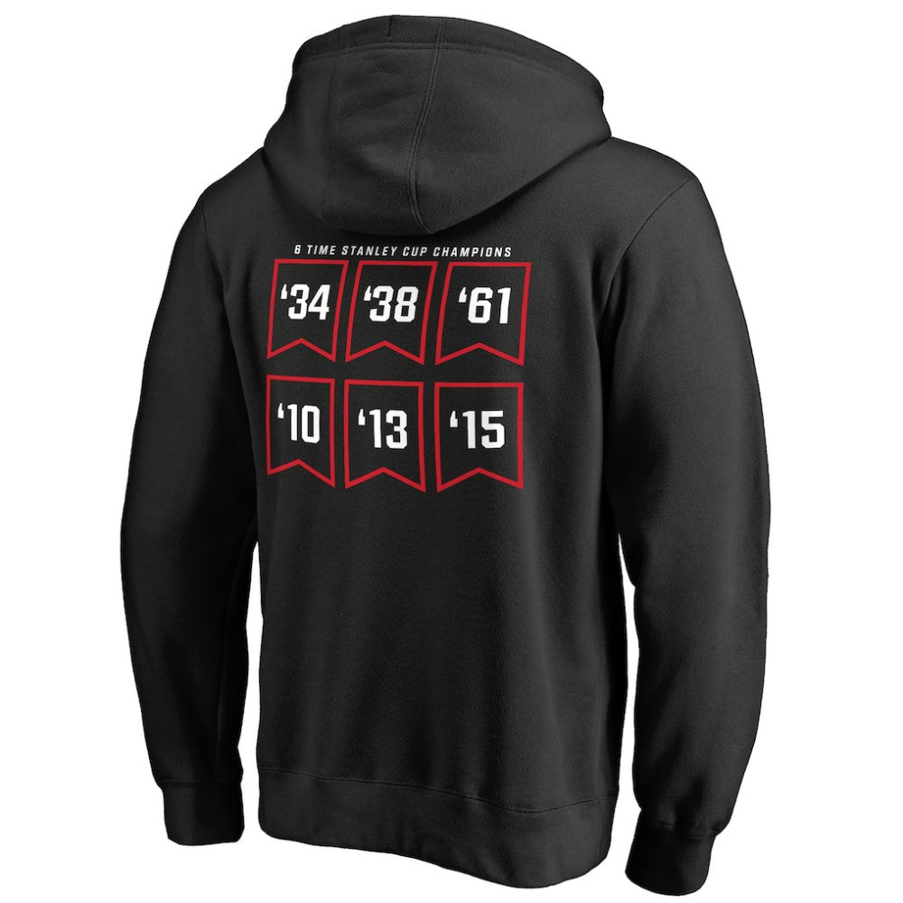 Chicago Blackhawks Raise the Banner Pullover Hoodie - Black - NHL 2561166