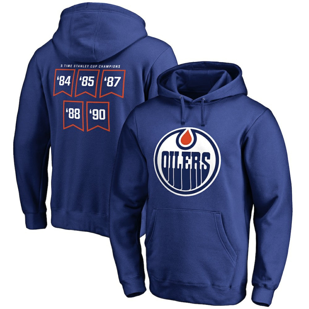 Edmonton Oilers Raise the Banner Pullover Hoodie - Royal - NHL 2561168