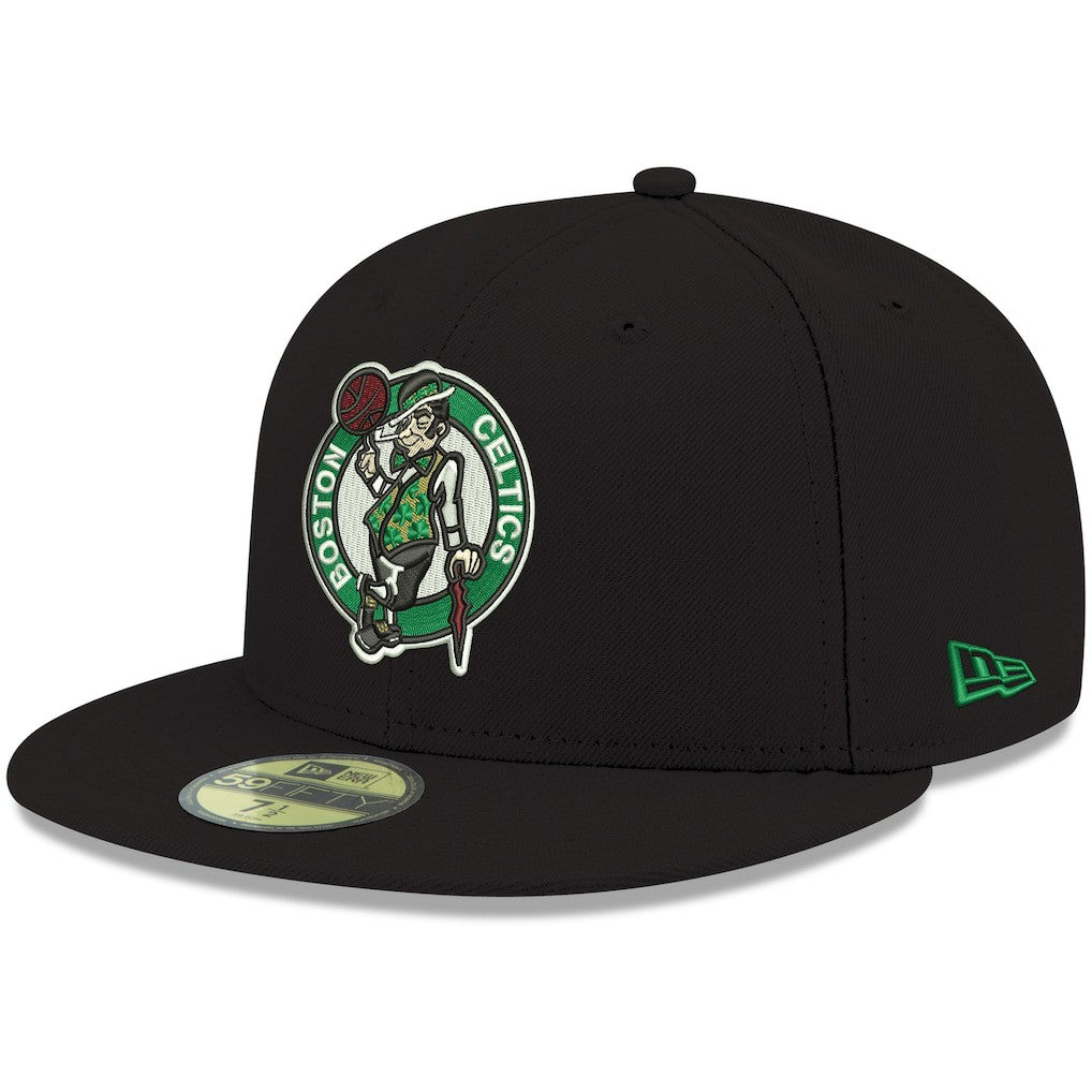 Boston Celtics Team Color 59FIFTY Fitted Hat Black | New Era US