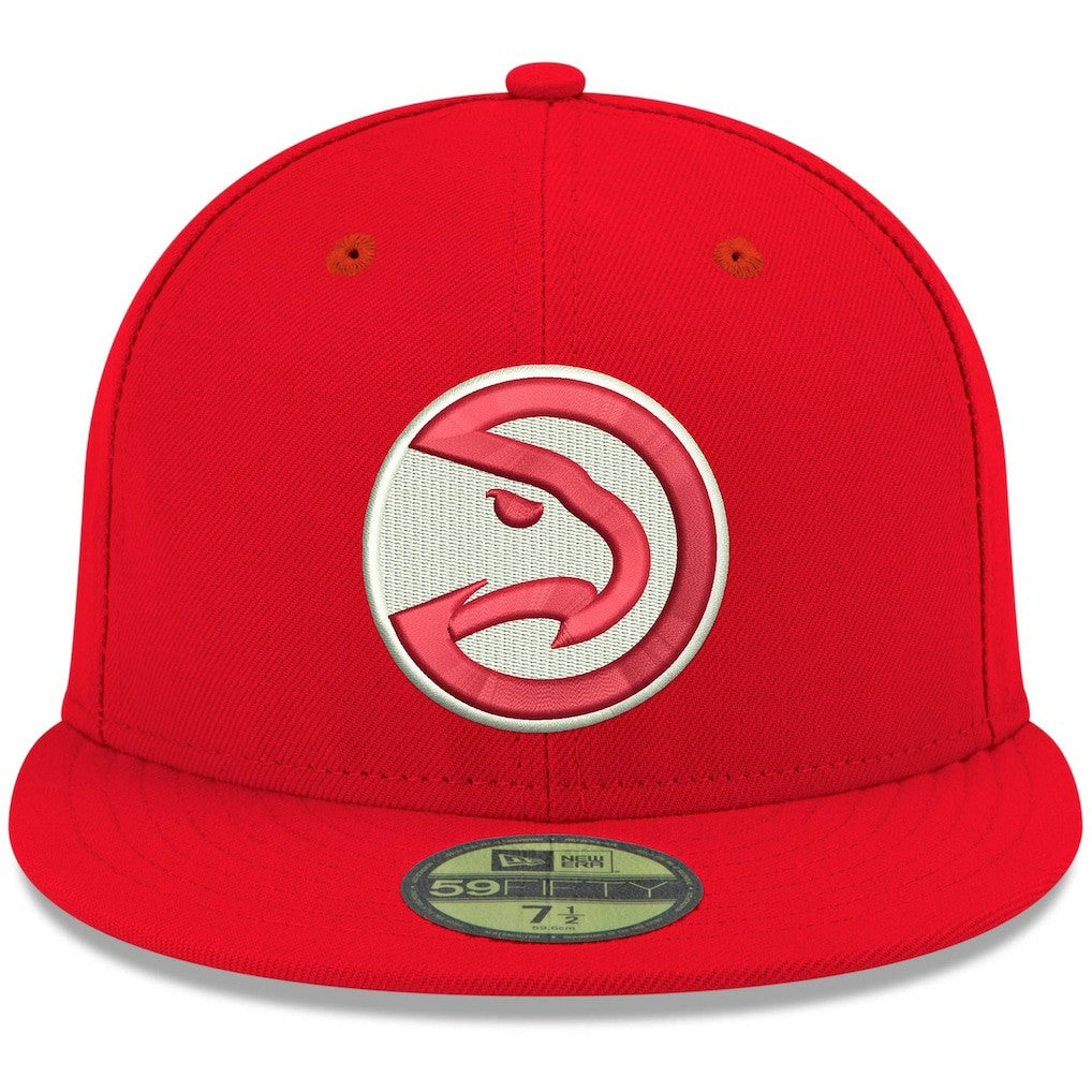 Atlanta Hawks Team Color 59FIFTY Fitted Hat Red | New Era