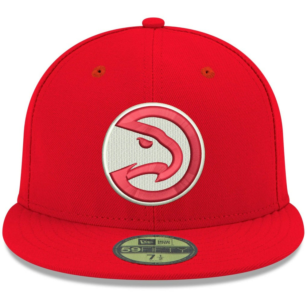 Atlanta Hawks Team Color 59FIFTY Fitted Hat Red | New Era