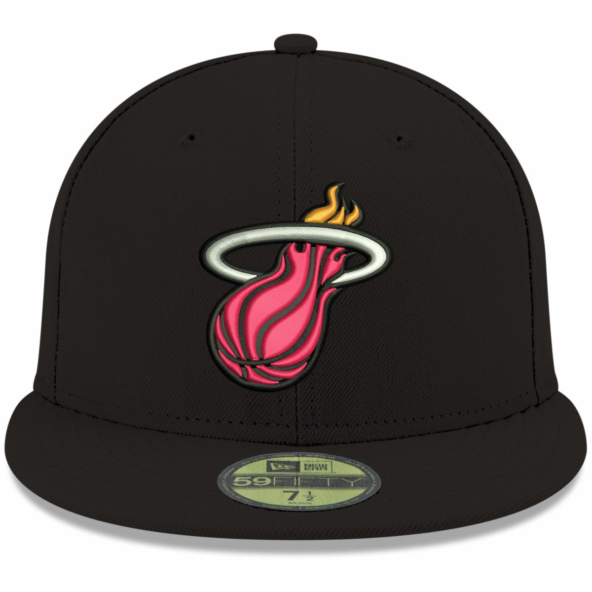 Miami Heat Team Color 59FIFTY Fitted Hat Black | New Era Near Me
