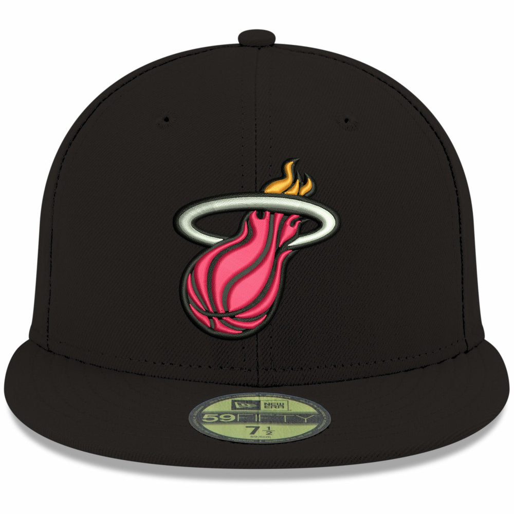 Miami Heat Team Color 59FIFTY Fitted Hat Black | New Era Near Me