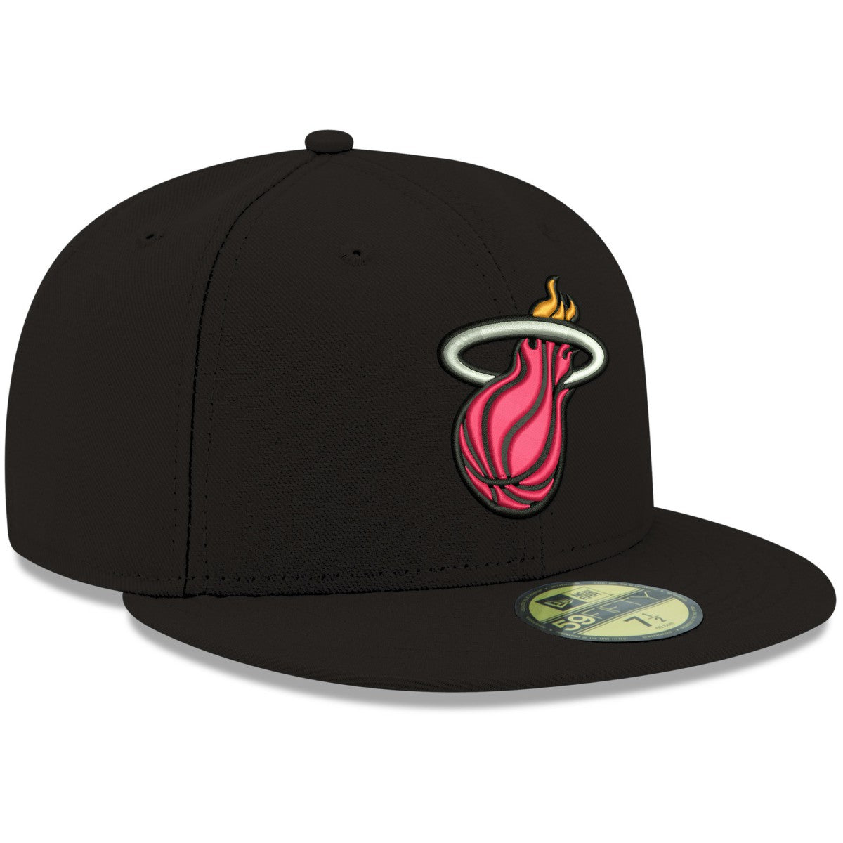 Miami Heat Team Color 59FIFTY Fitted Hat Black | New Era Near Me