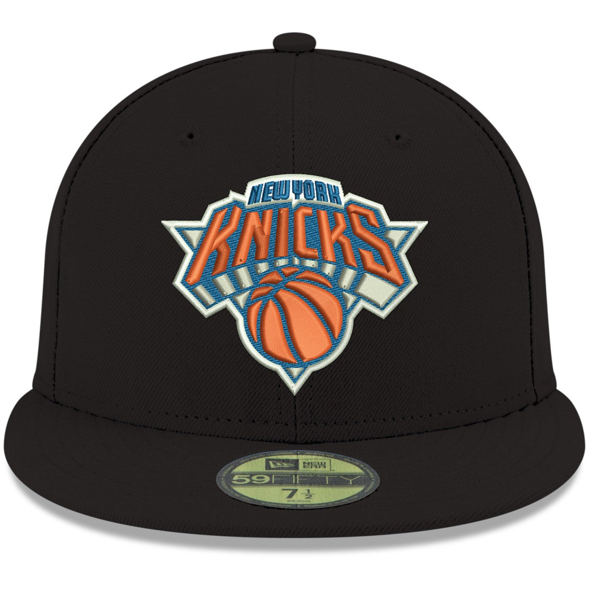 New York Knicks Team Color 59FIFTY Fitted Hat Black | New Era US