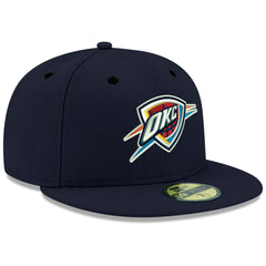 Oklahoma City Thunder Team Color 59FIFTY Fitted Hat Navy | New Era Lifestyle