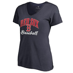 Boston Red Sox Women's Victory Script T-Shirt - Navy - MLB on Sale